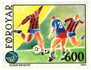 Faroe stamp 182 football
